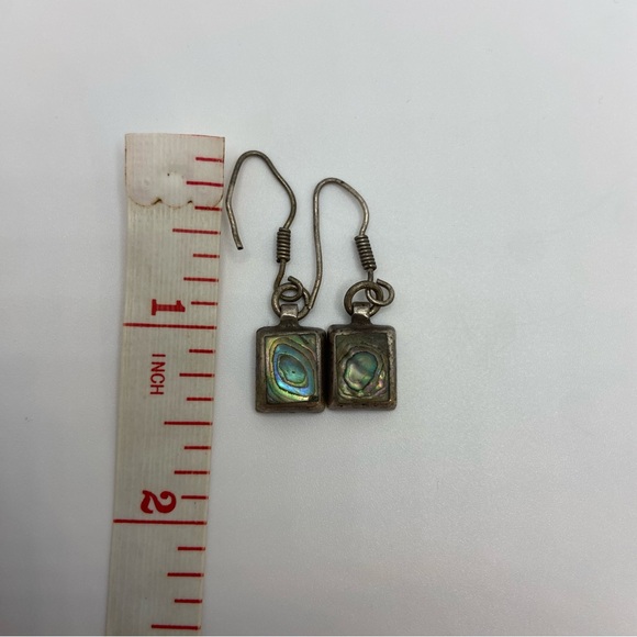 Mexico 925 Earrings Mother Of Pearl - Picture 6 of 7